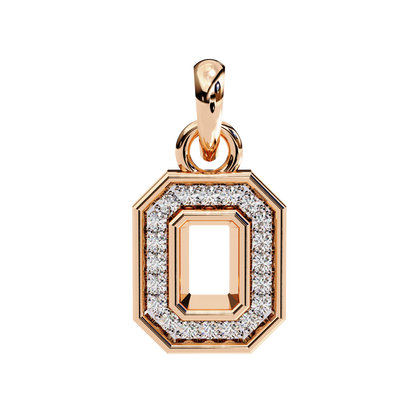 Exquisite Octagon Diamond Halo Pendant