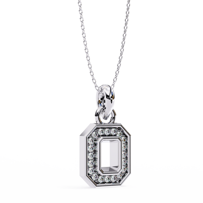 Exquisite Octagon Diamond Halo Pendant