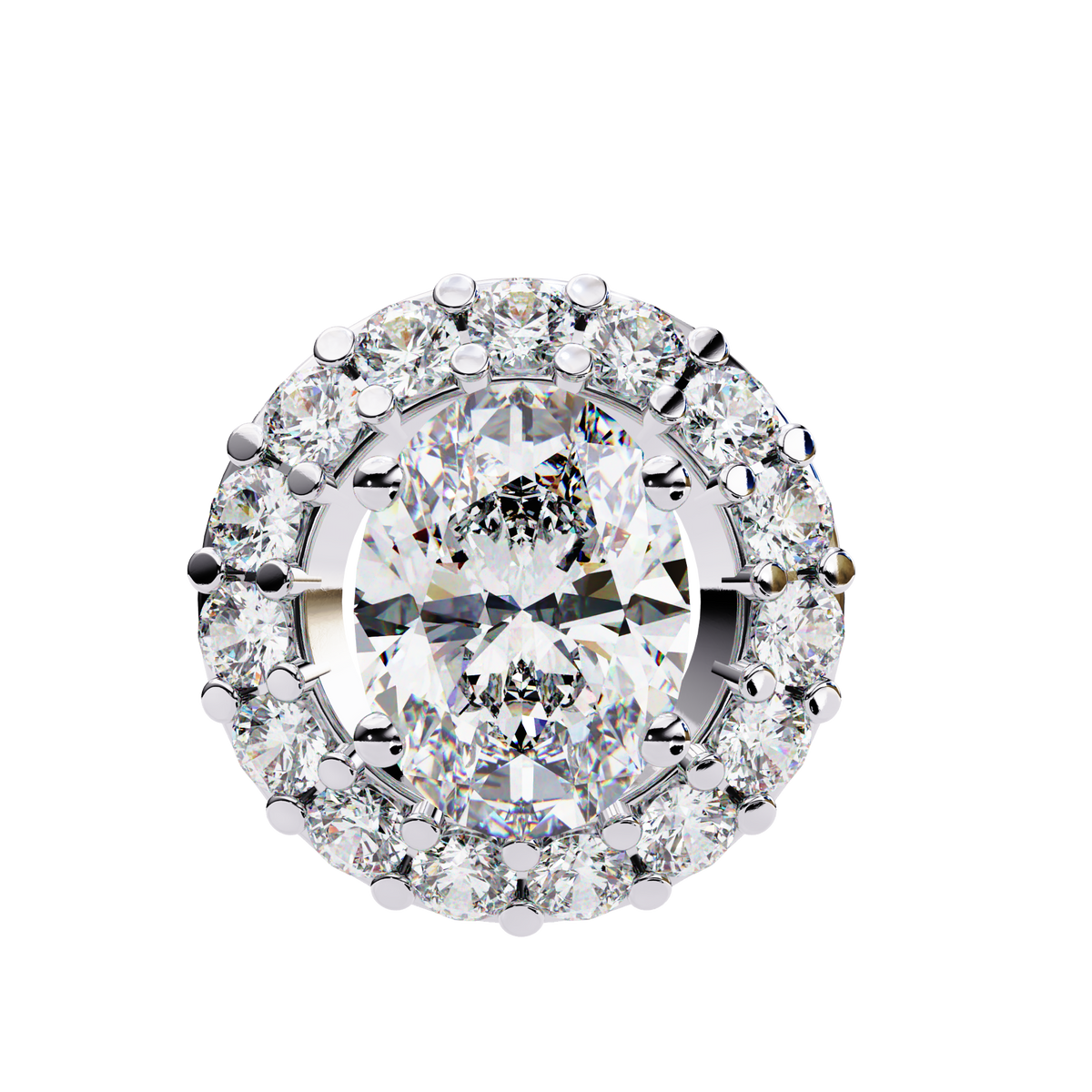 Diamond Halo Pendant