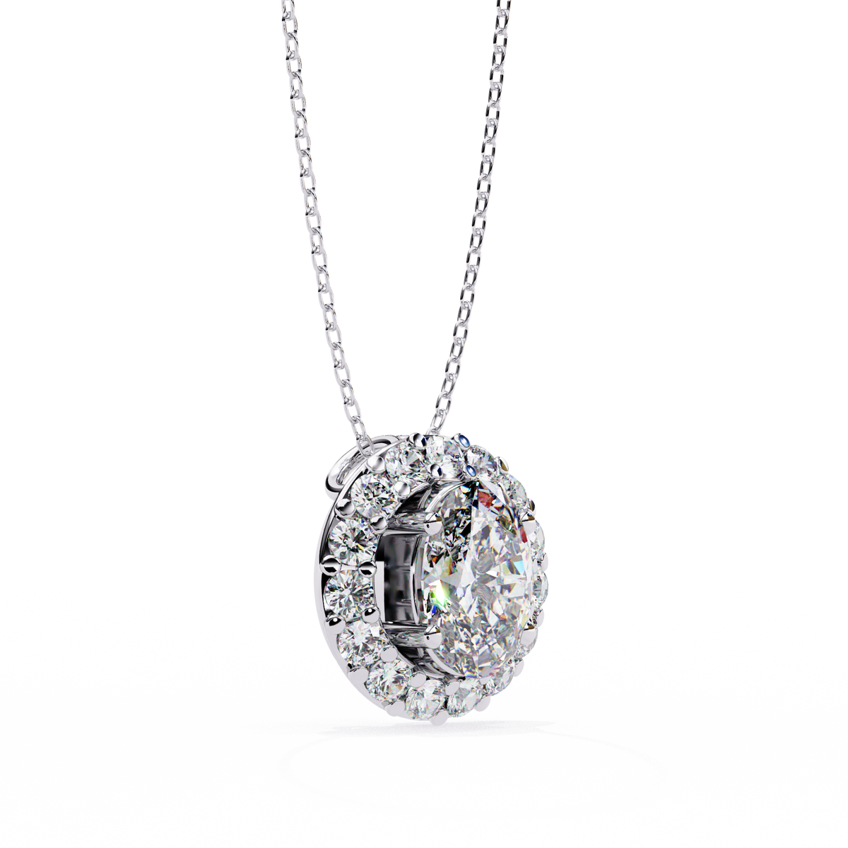 Diamond Halo Pendant