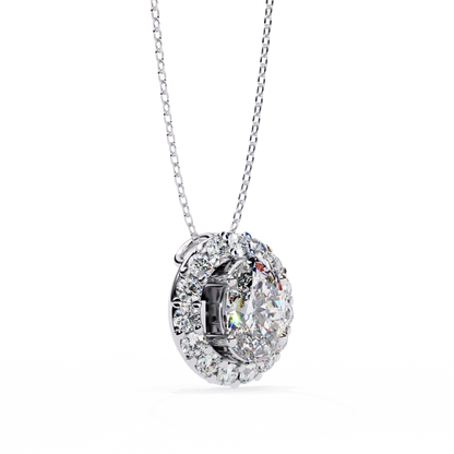 Diamond Halo Pendant