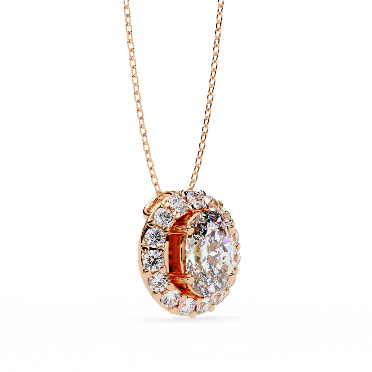 Diamond Halo Pendant