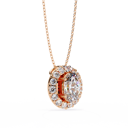 Diamond Halo Pendant