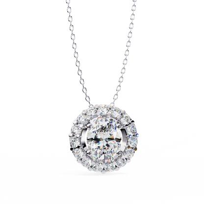 Diamond Halo Pendant