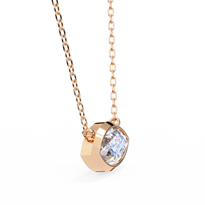 Marquise Bezel-Set Diamond Pendant
