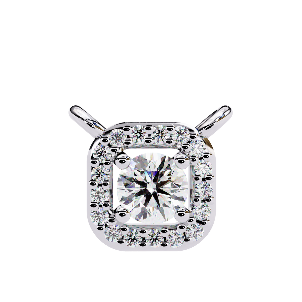 Timeless Elegance Cushion Diamond Pendant