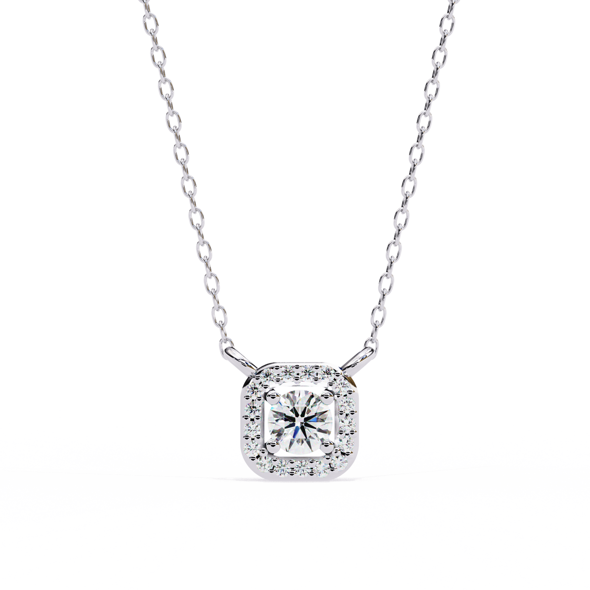 Timeless Elegance Cushion Diamond Pendant