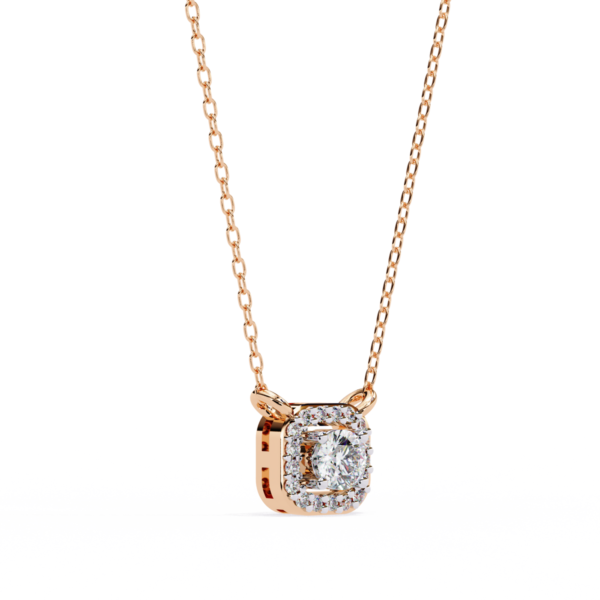 Timeless Elegance Cushion Diamond Pendant