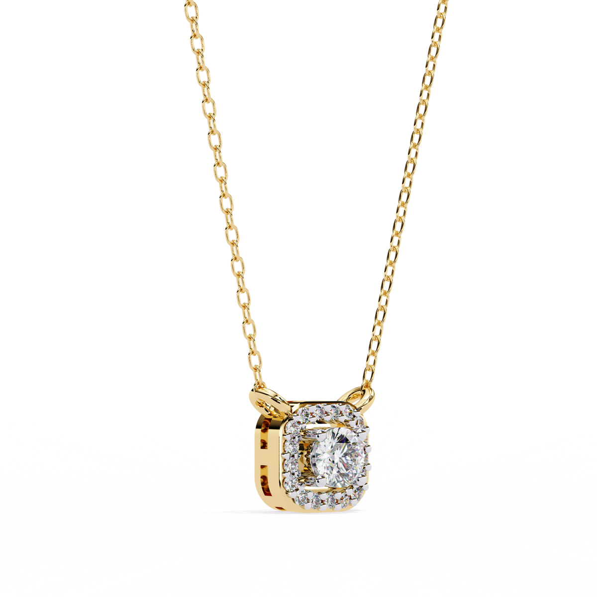 Timeless Elegance Cushion Diamond Pendant