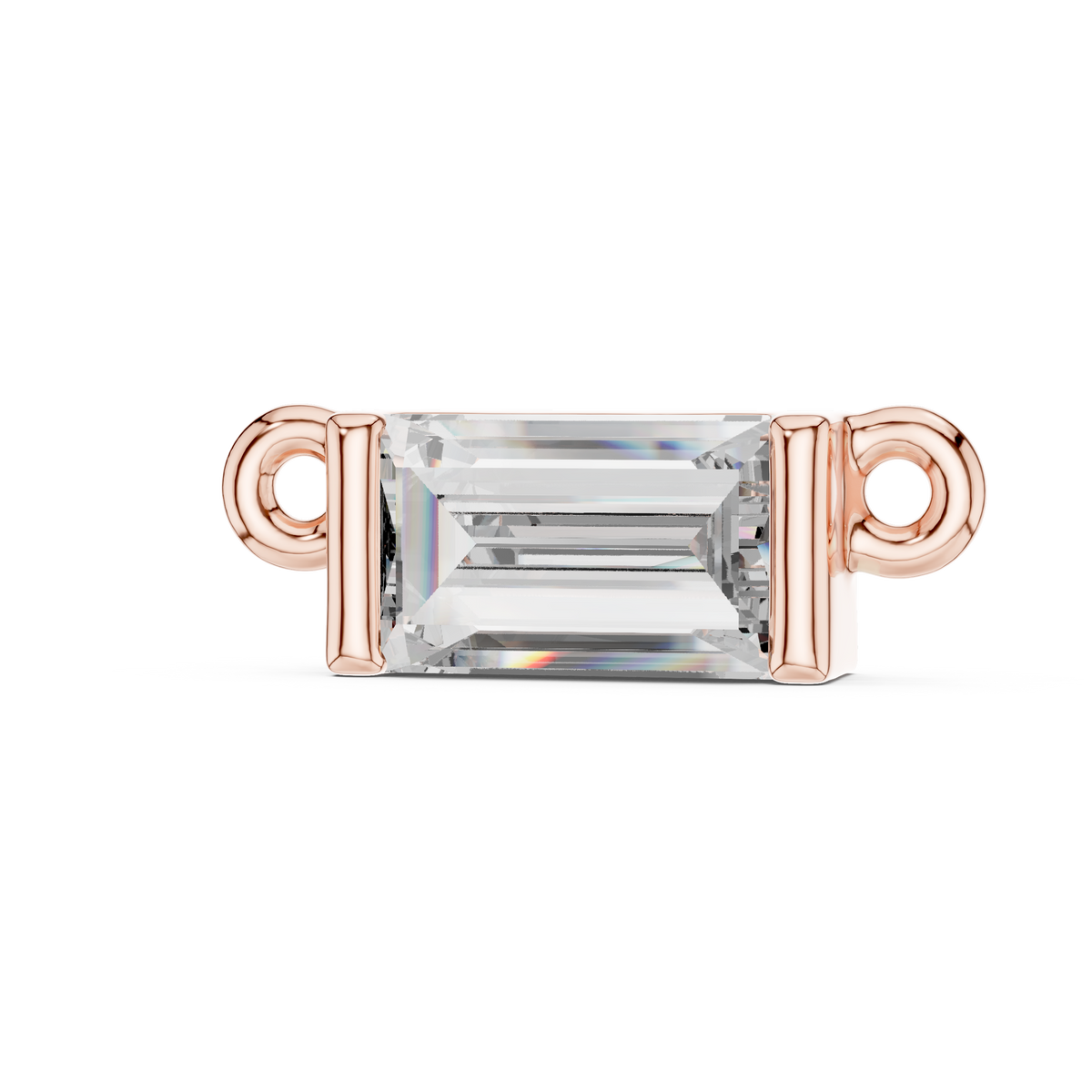 Dainty Baguette Diamond Pendant