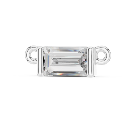 Dainty Baguette Diamond Pendant