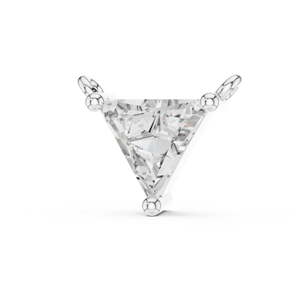 Minimalist Trillion-Cut Solitaire Diamond Necklace
