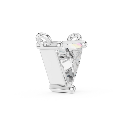 Minimalist Trillion-Cut Solitaire Diamond Necklace