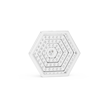 Hexagonal Pavé Diamond Pendant Necklace
