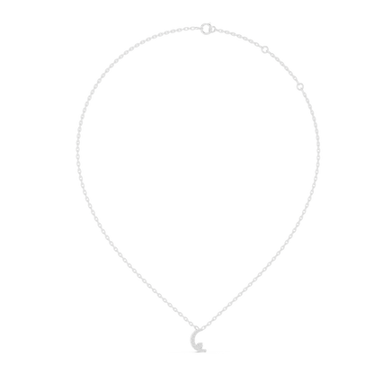 Celestial Crescent Moon Diamond Necklace