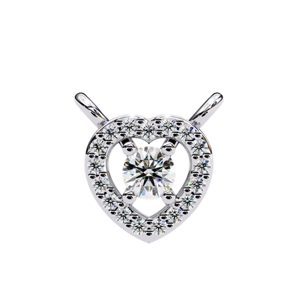 Diamond Heart Pendant Necklace
