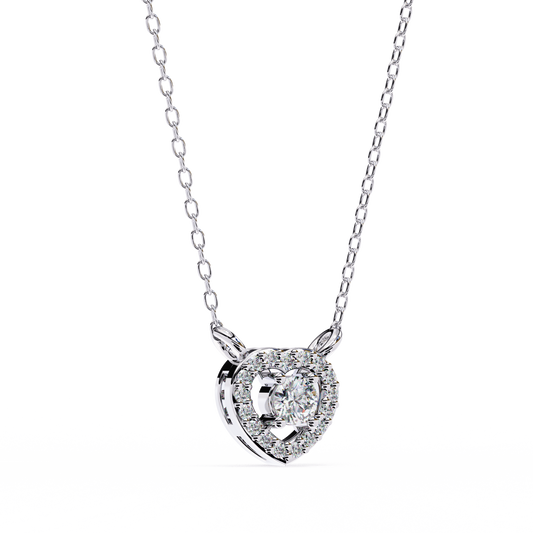 Diamond Heart Pendant Necklace