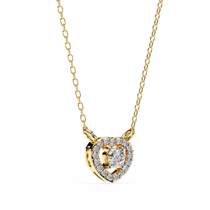 Diamond Heart Pendant Necklace