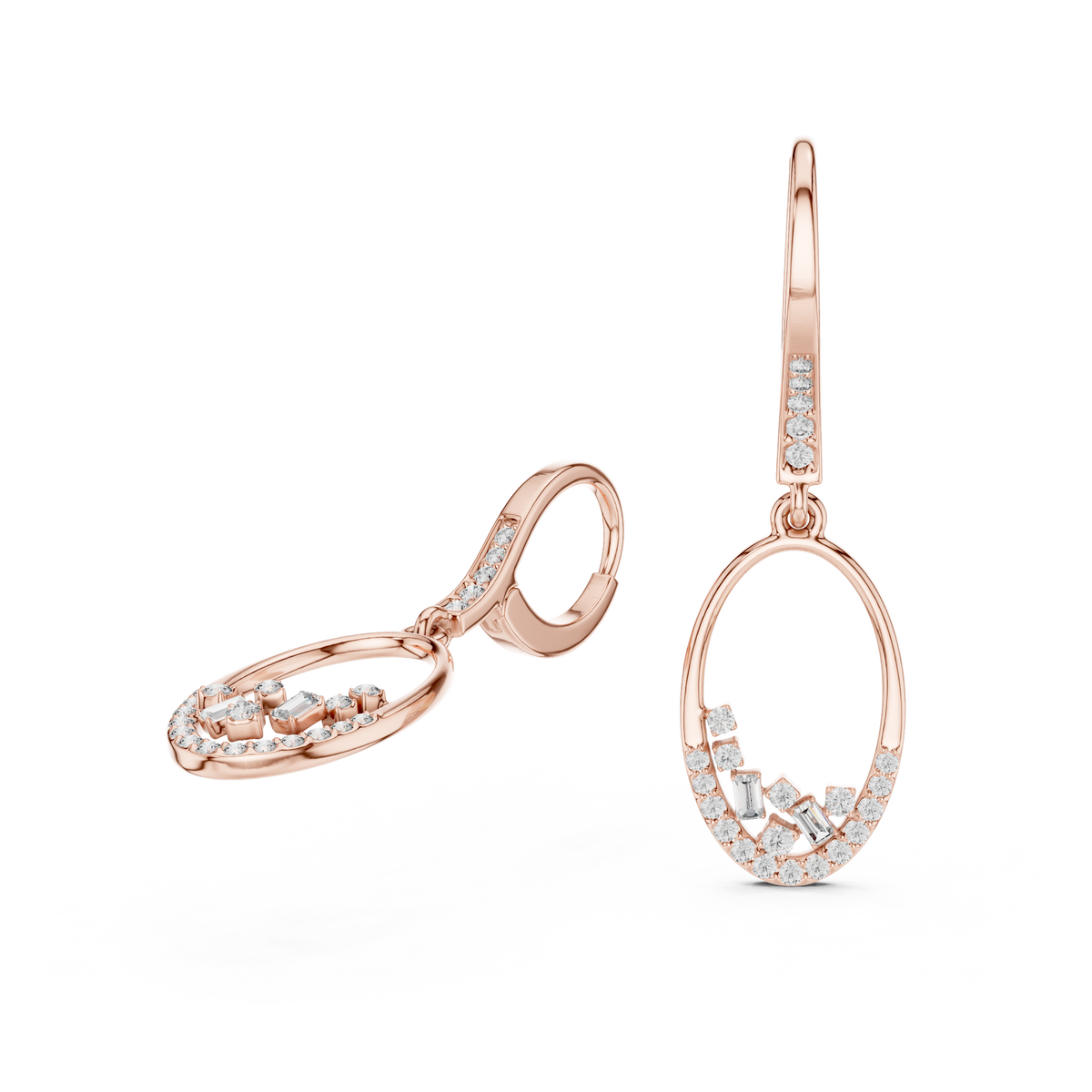 Swarovski Diapason Mixed-Cut Drop Earrings