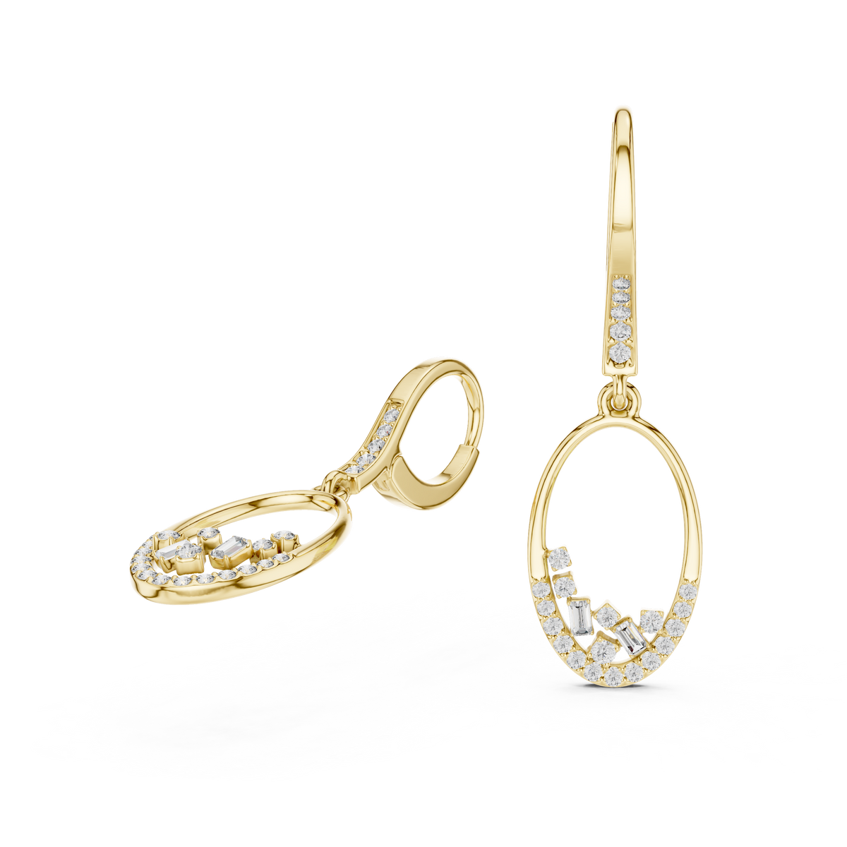 Swarovski Diapason Mixed-Cut Drop Earrings