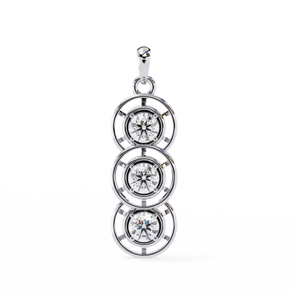 Triple Harmony Diamond Pendant