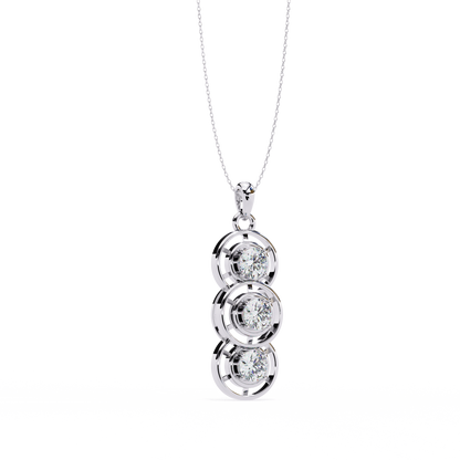 Triple Harmony Diamond Pendant