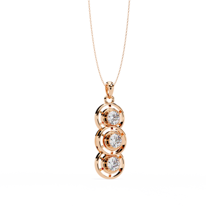 Triple Harmony Diamond Pendant