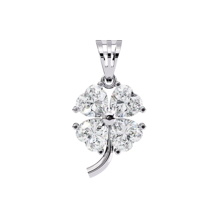 Four precision-cut heart-shaped stones Pendant