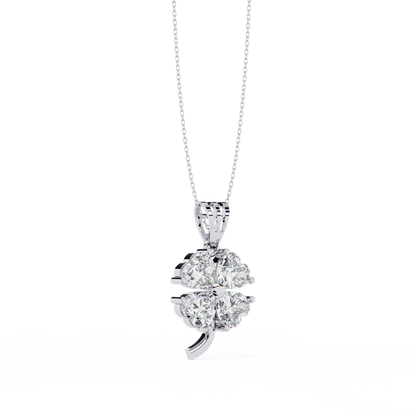 Four precision-cut heart-shaped stones Pendant