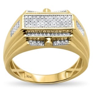 Men's Diamond Accent Cluster Ring