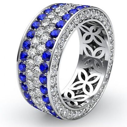 This is a stunning wide-band eternity ring