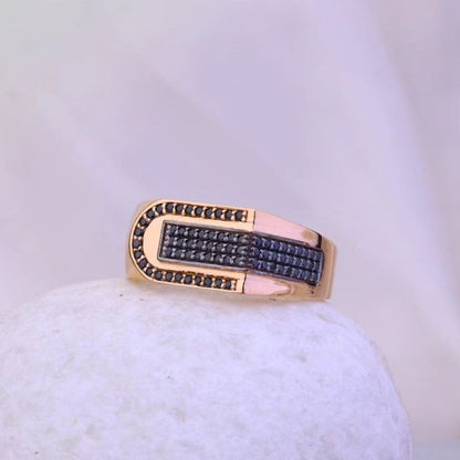 Black Diamond Pave Band Ring
