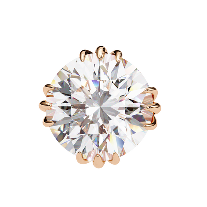 Classic Round Diamond Stud Earrings