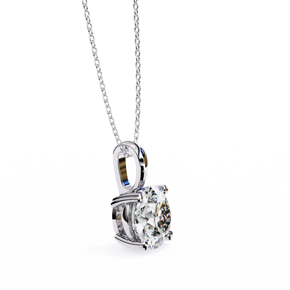 Classic Round Solitaire Diamond Pendant