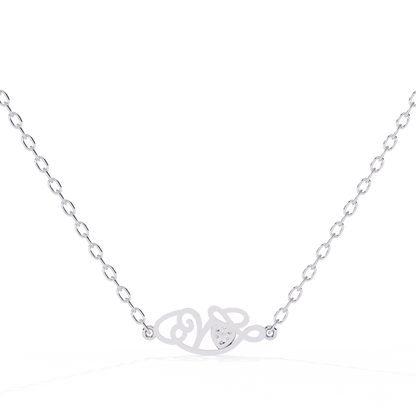 Sterling Silver Diamond Accent "Love" Pendant