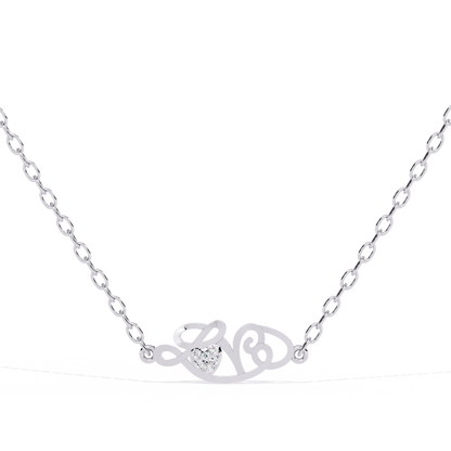 Sterling Silver Diamond Accent "Love" Pendant