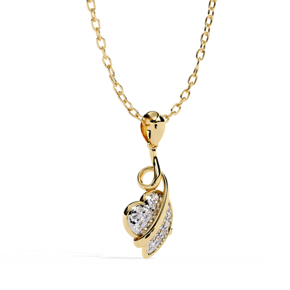 Heart of Elegance Diamond Pendant