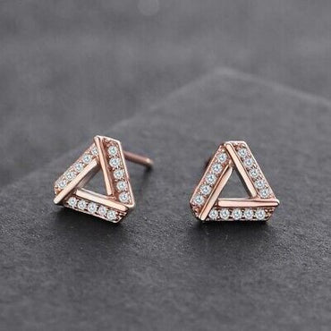 geometric stud earrings