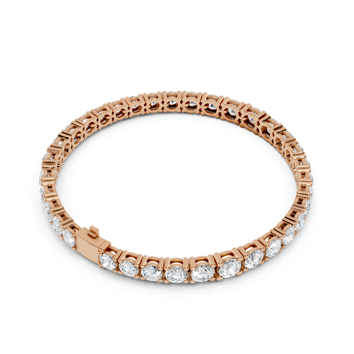 Round Cut Diamond Tennis Bracelet