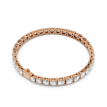 Round Cut Diamond Tennis Bracelet