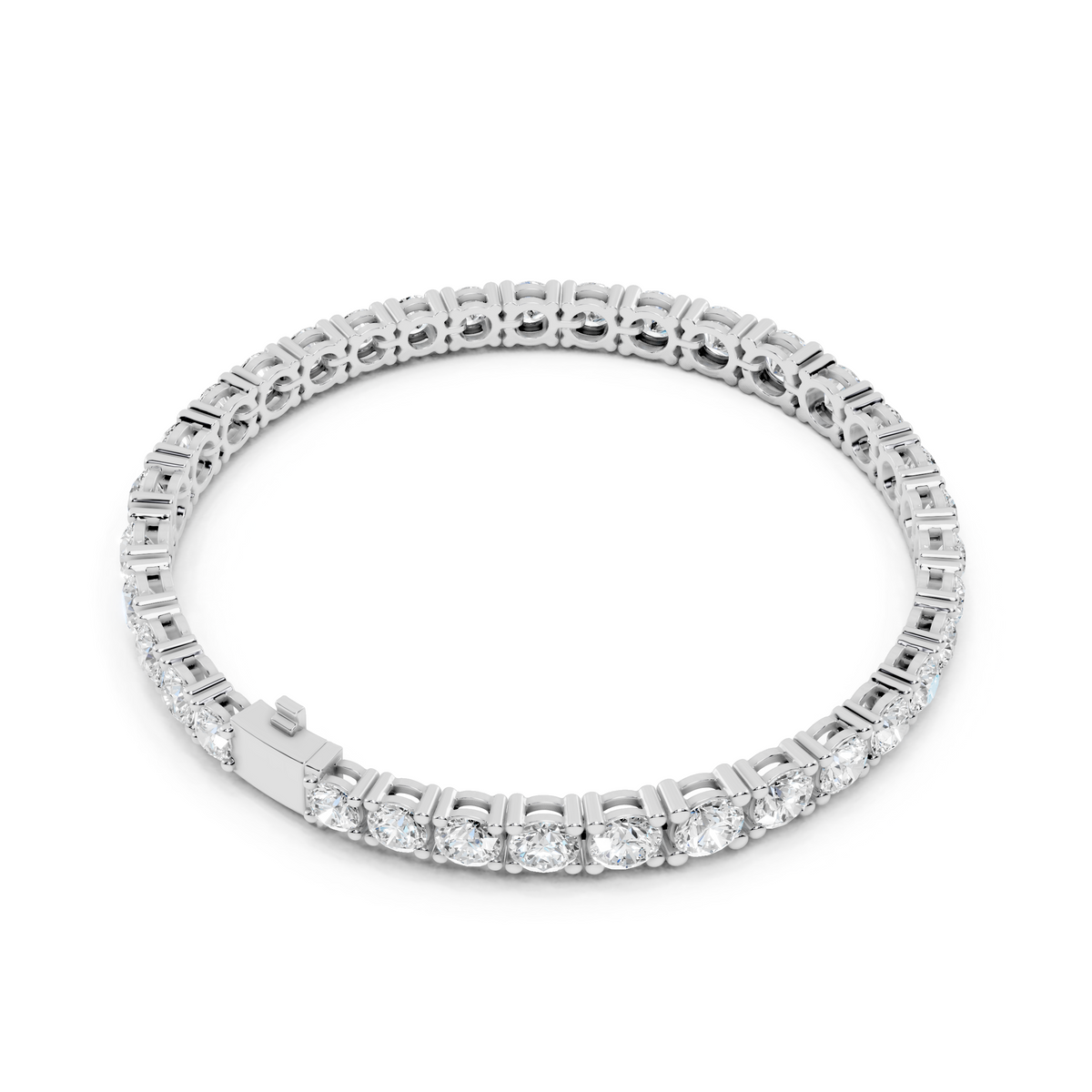 Round Cut Diamond Tennis Bracelet