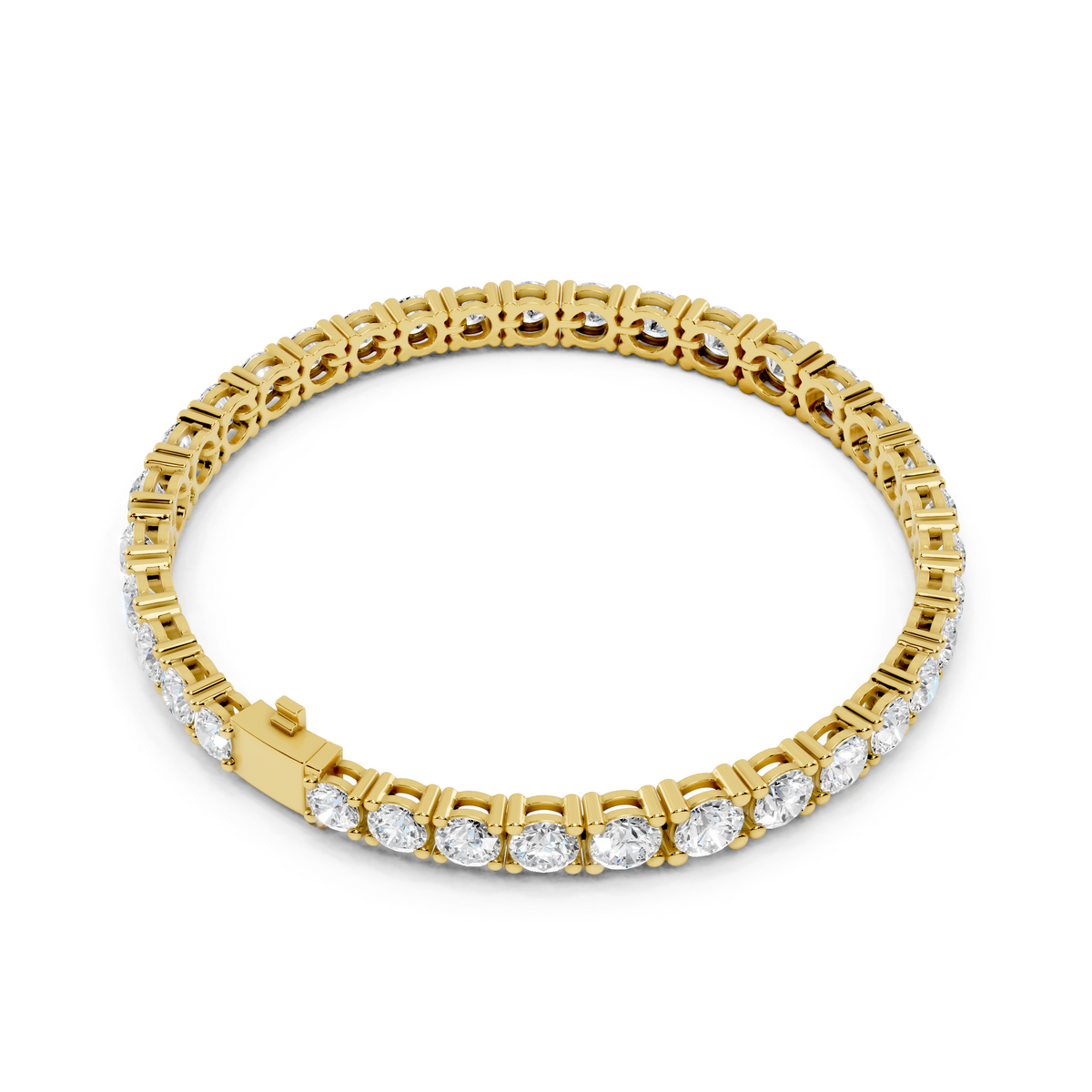 Round Cut Diamond Tennis Bracelet