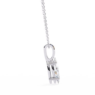 Elegant Marquise Diamond Solitaire Pendant