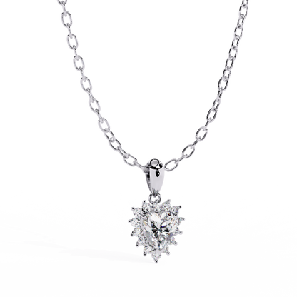 Heart Diamond Cluster Pendant