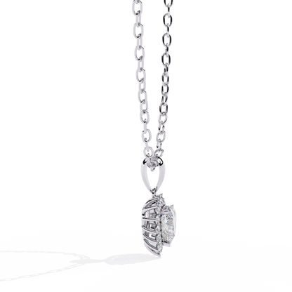 Heart Diamond Cluster Pendant