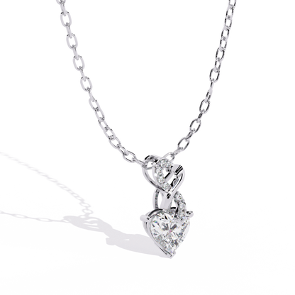 Sterling Silver Infinity Heart Pendant
