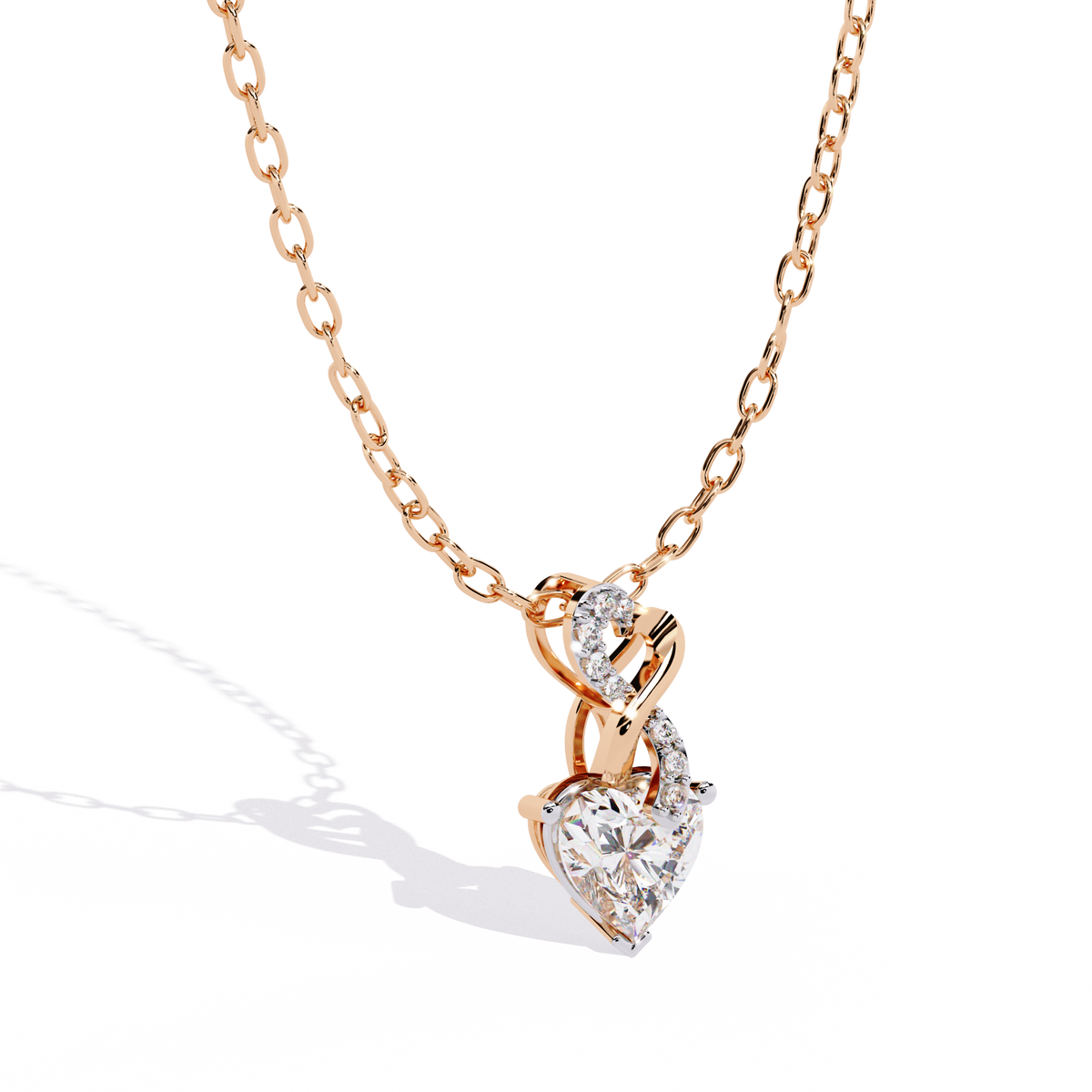 Sterling Silver Infinity Heart Pendant
