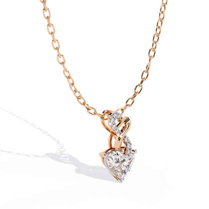 Sterling Silver Infinity Heart Pendant