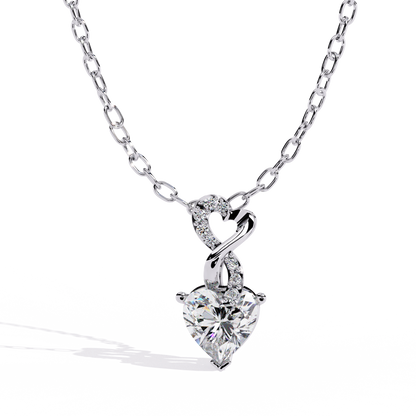 Sterling Silver Infinity Heart Pendant