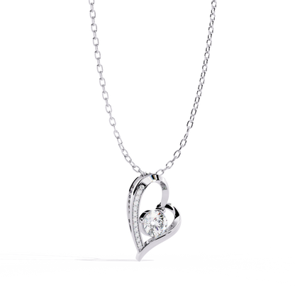 Floating Diamond Heart Pendant